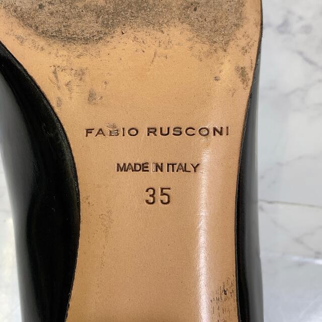 FABIO RUSCONI(ファビオルスコーニ)の数回着用　ファビオルスコーニ　パンプス　イタリア製　パテントレザー　35 レディースの靴/シューズ(ハイヒール/パンプス)の商品写真