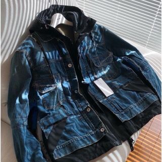 sacai - 【ほぼ未使用】sacai 21ss デニムブルゾン ブルー サイズ1の