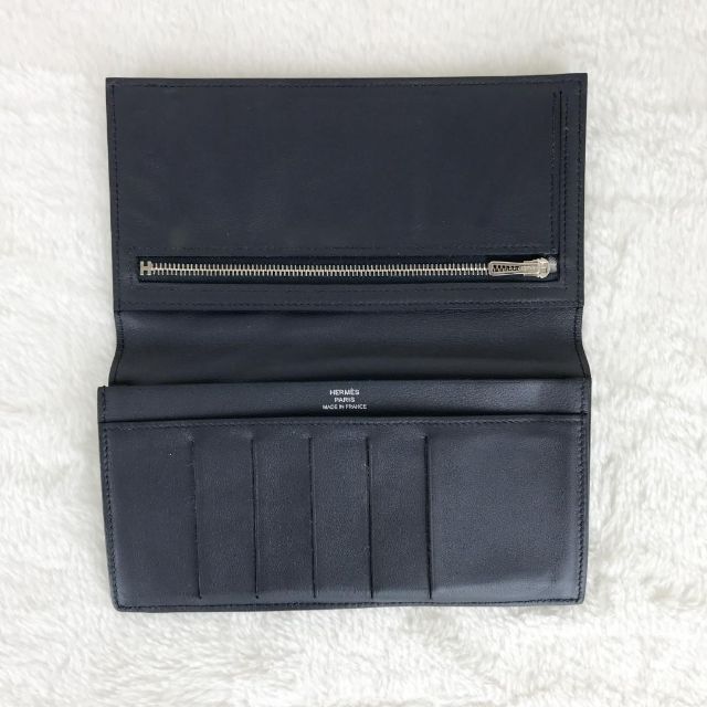 ✨美品✨ エルメス シチズンツイル ロング シルクイン 二つ折り 長財布
