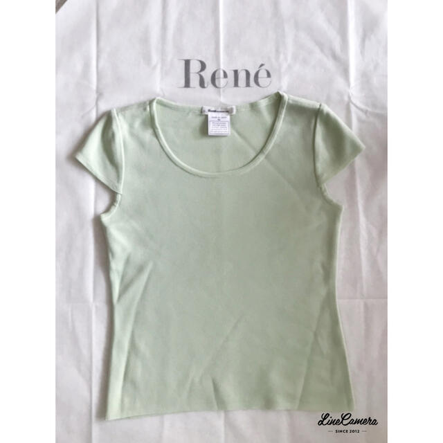 René(ルネ)のRene   グリーンニット レディースのトップス(シャツ/ブラウス(半袖/袖なし))の商品写真