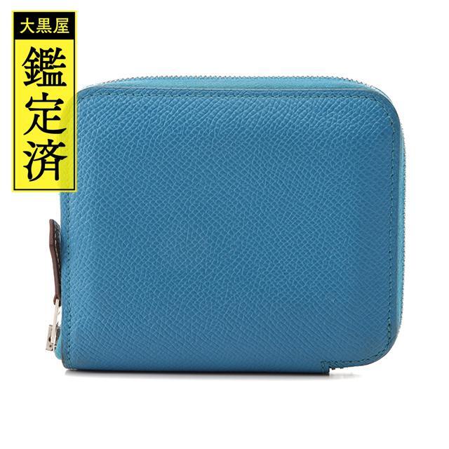 HERMES - HERMES　アザップ　コンパクトシルクイン　ブルーザンジバル　A刻印【432】