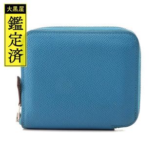 エルメス(Hermes)のHERMES　アザップ　コンパクトシルクイン　ブルーザンジバル　A刻印【432】(財布)