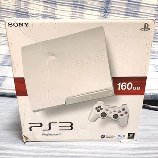 プレイステーション3(PlayStation3)のSONY PlayStation3 本体 CECH-3000A 白　付属品付き(家庭用ゲーム機本体)