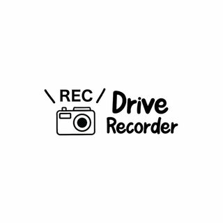 REC Drive Recorder ドラレコ　ステッカー　ドライブレコーダー (車外アクセサリ)