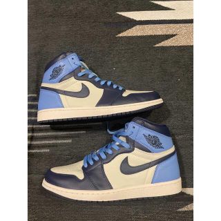 ナイキ(NIKE)のNIKE AIR JORDAN 1 RETRO HIGH OG OBSIDIAN(スニーカー)