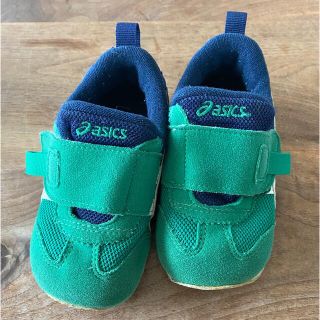 アシックス(asics)のアシックス　ベビー靴　グリーン　13.5cm asics(スニーカー)