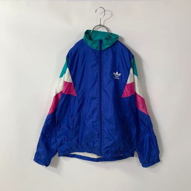 adidas 80s ナイロンジャケット　マルチカラー　アディダス　トレフォイル