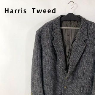 ハリスツイード(Harris Tweed)のハリスツイード　ツイードジャケット　グレー　XL テーラードジャケット　2ボタン(テーラードジャケット)