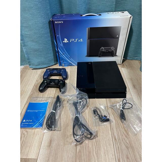 PlayStation4(プレイステーション4)の中古美品 PS4 ジェット・ブラック 500GB CUH-1100A エンタメ/ホビーのゲームソフト/ゲーム機本体(家庭用ゲーム機本体)の商品写真