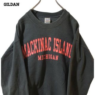 ギルタン(GILDAN)の【US輸入】GILDAN スウェット トレーナー アーチロゴ ミシガン マカノー(スウェット)