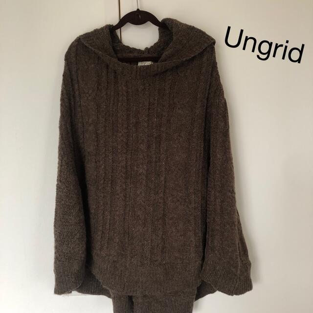 美品◎ungridブラウンニット