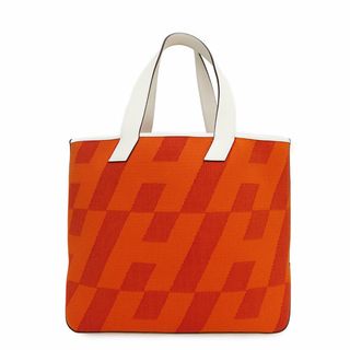 エルメス HERMES アン・ビエ40 U刻 ブルーロワイヤル×エクリュ スイフト×トワルアッシュ ユニセックス トートバッグ