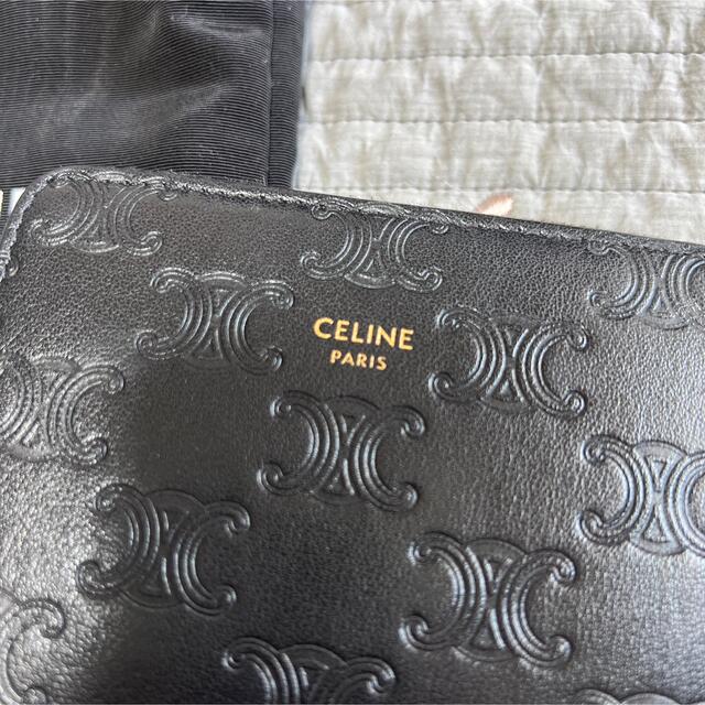 セリーヌ CELINE エンボスドトリオンフ コインケース ミニウォレット