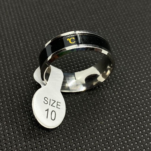温度計測 リング　シルバー　21号-22号 温度測定リング　指輪　メンズ  メンズのアクセサリー(リング(指輪))の商品写真