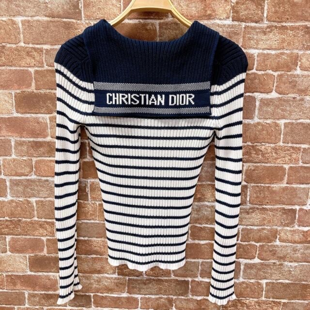 Christian Dior(クリスチャンディオール)のLUNA様　christian dior コットンニットセーター　値下げ！ レディースのトップス(ニット/セーター)の商品写真