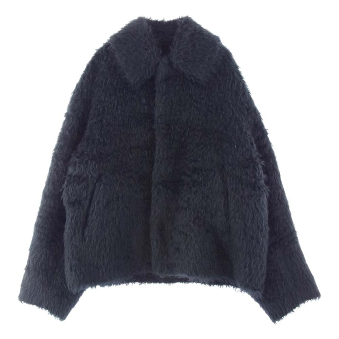 COMOLI コモリ 19AW Q03-04004 Mohair Shaggy Jacket モヘア シャギー ジャケット ブラック系 2