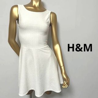 エイチアンドエム(H&M)の【2193】H&M フレアワンピース(ミニワンピース)