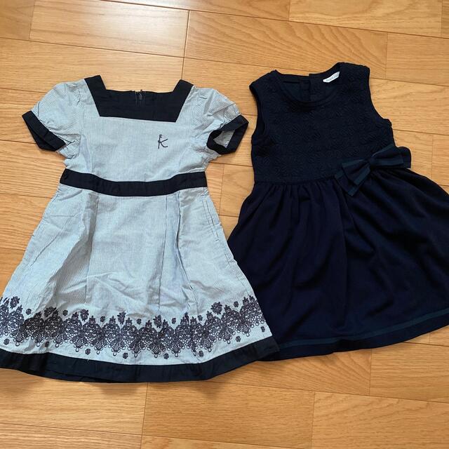 kumikyoku（組曲）(クミキョク)のワンピース　2枚セット　組曲　110cm キッズ/ベビー/マタニティのキッズ服女の子用(90cm~)(ワンピース)の商品写真