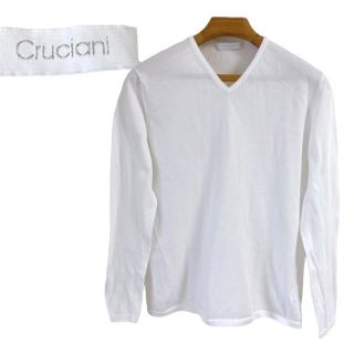 クルチアーニ(Cruciani)のCruciani クルチアーニ コットン  Vネックニット　サイズ48(ニット/セーター)