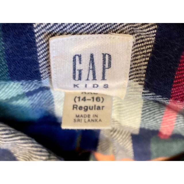 GAP Kids(ギャップキッズ)のGAP kids 長袖ボタンダウンシャツ　XXLサイズ　(14〜16) キッズ/ベビー/マタニティのキッズ服男の子用(90cm~)(ブラウス)の商品写真