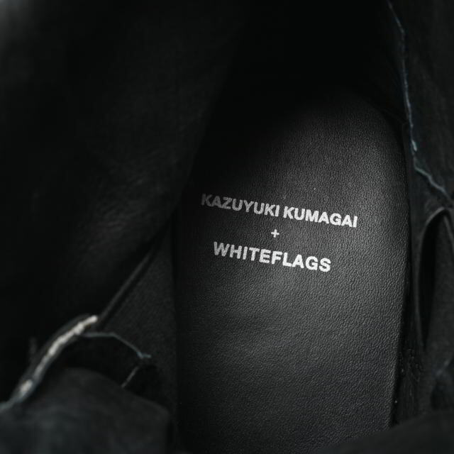 KAZUYUKI KUMAGAI ATTACHMENT(カズユキクマガイアタッチメント)のWHITEFLAGS × KAZUYUKI KUMAGAI レザー スニーカー メンズの靴/シューズ(スニーカー)の商品写真