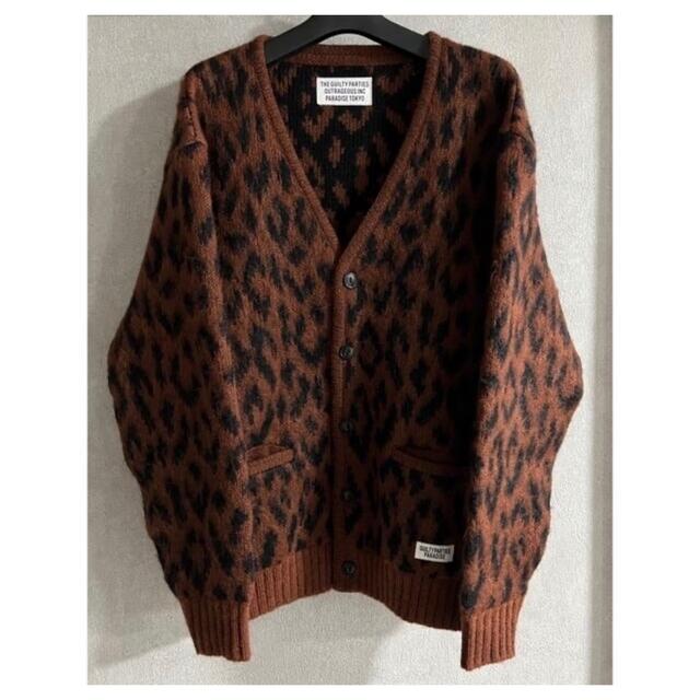 WACKOMARIA LEOPARD HEAVY MOHAIRCARDIGAN