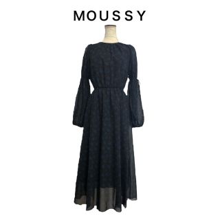 マウジー(moussy)の【タグ付】MOUSSY SHEER FLOWER ドレス ワンピース マウジー(ロングワンピース/マキシワンピース)