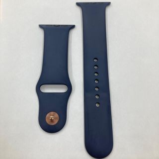 アップルウォッチ(Apple Watch)のアップルウォッチ ラバーベルト 紺 Apple Watch 42mm 44mm(ラバーベルト)