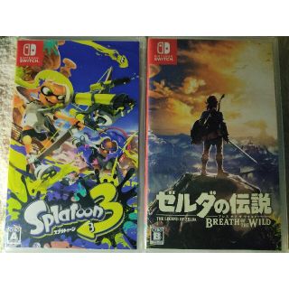 スプラトゥーン3 ゼルダの伝説ブレスオブザワイルド　新品2本セットSwitch(家庭用ゲームソフト)