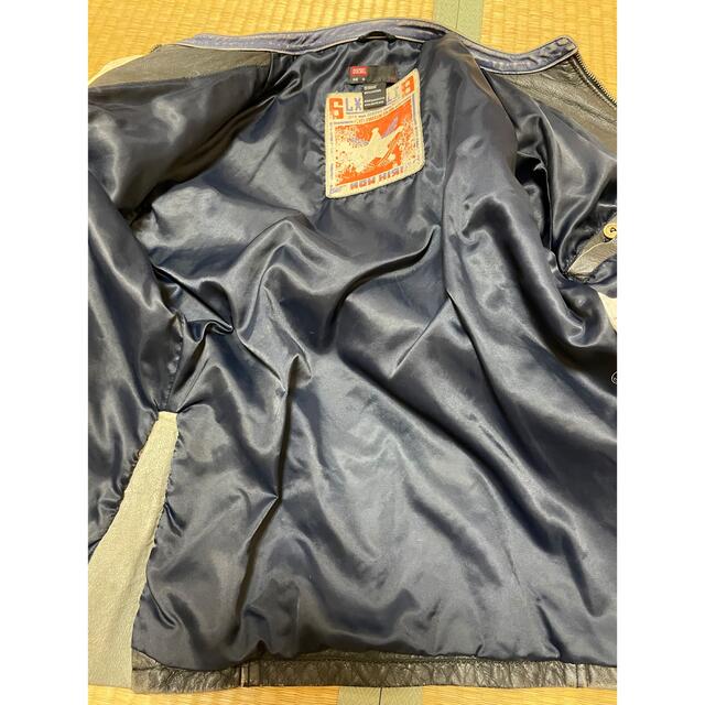 DIESEL(ディーゼル)のディーゼル ヴィンテージ加工ライダース サイズM メンズのジャケット/アウター(ライダースジャケット)の商品写真