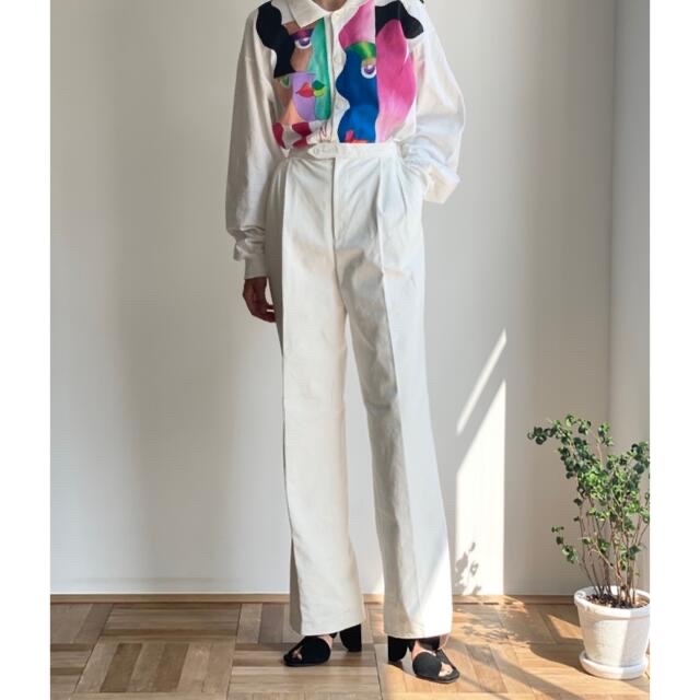 Jil Sander(ジルサンダー)のECHORD フェイクレザーパンツ レディースのパンツ(カジュアルパンツ)の商品写真