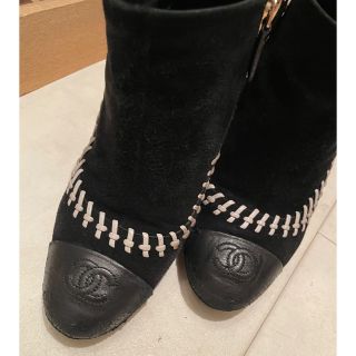 シャネル(CHANEL)の【最終価格】CHANEL シャネルブーツ ショートブーツ.正規品♡(ブーツ)