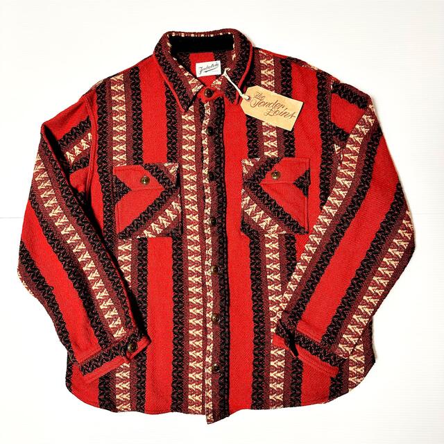 希少品! TENDERLOIN 長袖 シャツジャケット ネイティブCPO 赤 L