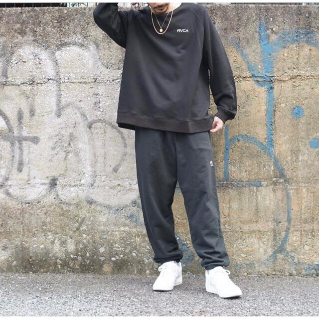 RVCA ルーカ✨スウェット クルーネック 裏起毛 ロゴ 背面プリント Mサイズ