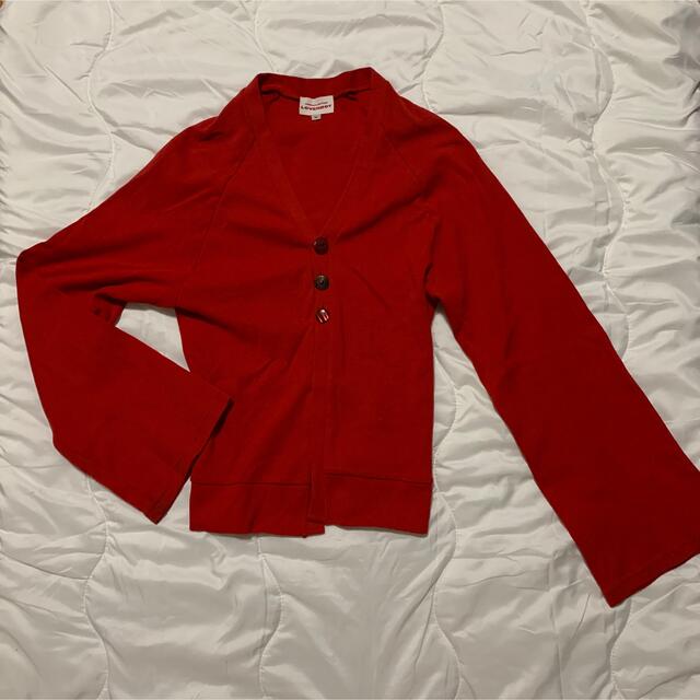 トップスCHARLES JEFFREY LOVERBOY red cardigan