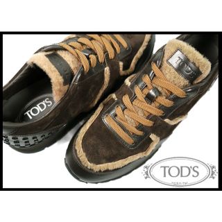 TOD'S - 新品8万 TOD'Sトッズ ALLDOTS MONTONEムートン仕様スニーカー