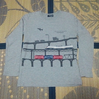 クレードスコープ(kladskap)のクレードスコープ　電車  ワッペン　長袖 Tシャツ　130　ロンT(Tシャツ/カットソー)