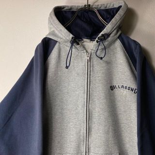 ビラボン(billabong)の00’s BILLABONG ラグラン 厚手 Y2K ジップ パーカー(パーカー)