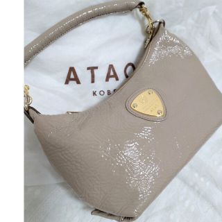 【ATAO】アタオ／美品／2way／本革シボ革／キラキラ金具／サイズ感◎／保護袋