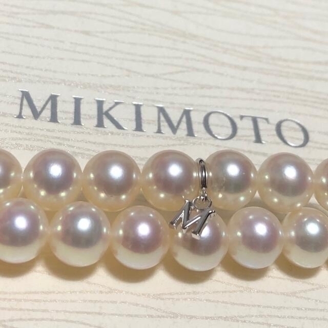 品質満点！ 美品 ミキモト - MIKIMOTO k18◯M 糸替済 パールネックレス