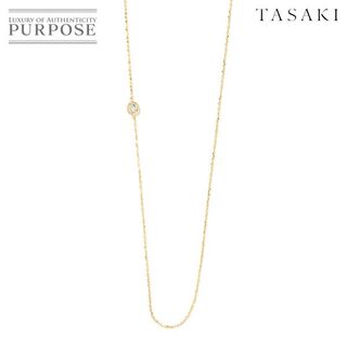 商品管理番号90168193タサキ TASAKI ダイヤ ロング ネックレス 112cm K18 YG イエローゴールド 750 田崎真珠