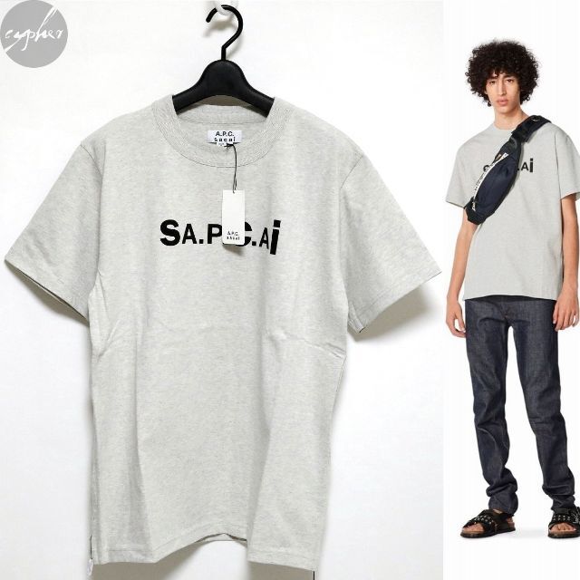 M 新品 21SS Sacai APC KIYO Tシャツ グレー サカイ ロゴ - www ...