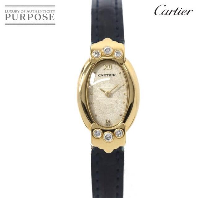 Cartier - カルティエ Cartier ミニベニュワール ナディバ ロゼ レディース 腕時計 6P ラグダイヤ K18YG クォーツ 90169740