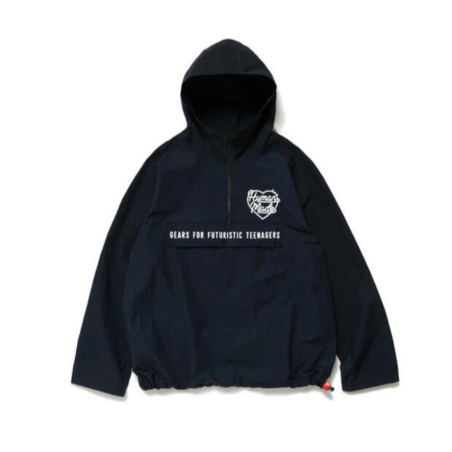 HUMAN MADE HALF-ZIP ANORAK NAVY XL 22FWジャケット/アウター