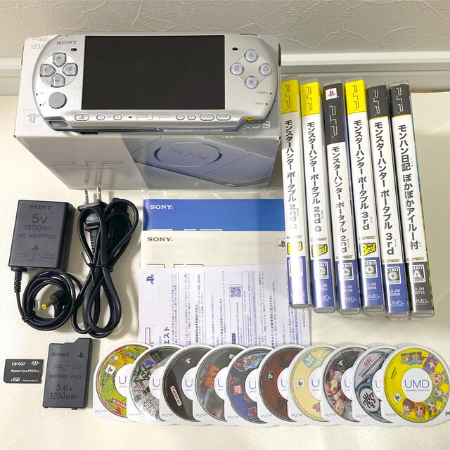 公式通販 ソニー PSP3000本体 充電器 ソフト