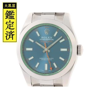 ロレックス(ROLEX)のロレックス　時計　ミルガウス　116400GVZ　グリーンガラス　【200】T(腕時計(アナログ))