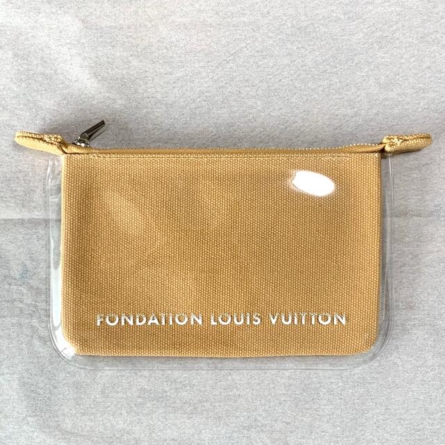 LOUIS VUITTON(ルイヴィトン)のフォンダシオン ルイヴィトン ポーチ キャメル キャンバス ルイヴィトン美術館 レディースのファッション小物(ポーチ)の商品写真