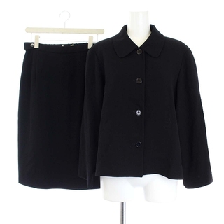 クロエ(Chloe)のクロエ ヴィンテージ セットアップ ジャケット スカート ウール XL 黒(スーツ)