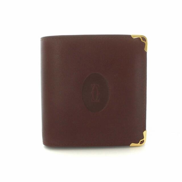 未使用 美品 訳あり カルティエ Cartier 折り財布 折財布 マストライン