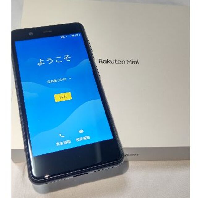 Rakuten(ラクテン)の【送料込 発送早め 中古】Rakuten Mini C330 ナイトブラック スマホ/家電/カメラのスマートフォン/携帯電話(スマートフォン本体)の商品写真